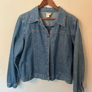 Coldwater Creek Classic Blue Jean Jacket